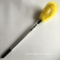 Yellow pp telescopic roof cleaning brush gutter brush